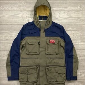 Polo by Ralph Lauren Men's Olive and Navy Field Jacket